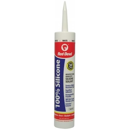 House 100 Percent White Silicone Sealant HO334544